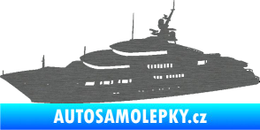 Samolepka Jachta 003 levá škrábaný titan