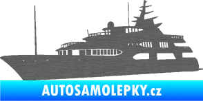 Samolepka Jachta 004 levá škrábaný titan