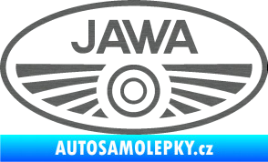 Samolepka Jawa logo škrábaný titan