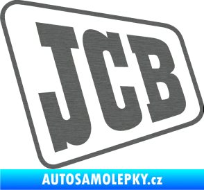Samolepka JCB - jedna barva škrábaný titan