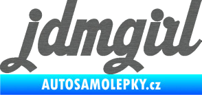 Samolepka Jdm girl 002 nápis škrábaný titan