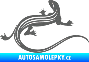 Samolepka Ještěrka 011 pravá škrábaný titan