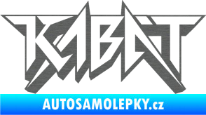 Samolepka Kabát 002 škrábaný titan