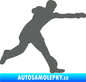 Samolepka Karate 004 pravá škrábaný titan