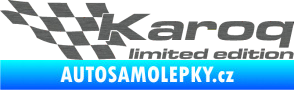 Samolepka Karoq limited edition levá škrábaný titan