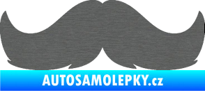Samolepka Knír 002 movember škrábaný titan