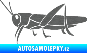 Samolepka Kobylka 002 levá škrábaný titan