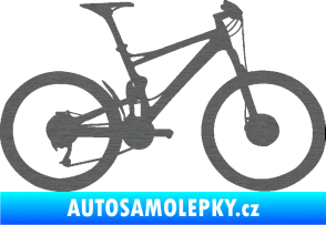 Samolepka Kolo 001 pravá - (horské kolo) škrábaný titan