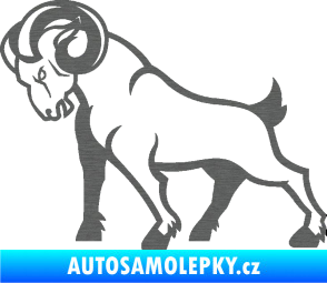 Samolepka Kozel 002 levá škrábaný titan