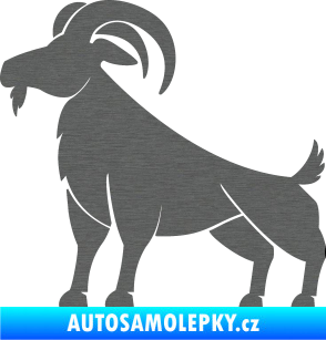 Samolepka Kozel 005 škrábaný titan