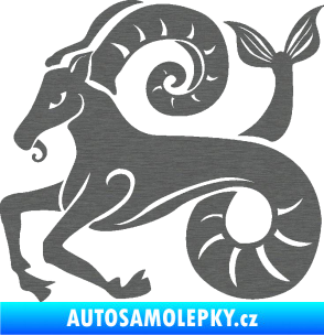 Samolepka Kozoroh 005 levá škrábaný titan