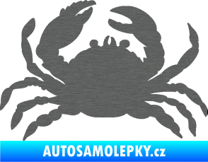 Samolepka Krab 001 levá škrábaný titan
