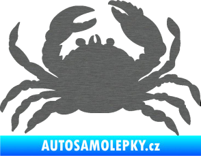 Samolepka Krab 001 pravá škrábaný titan