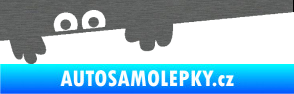 Samolepka Kuk 008 levá šmírák škrábaný titan