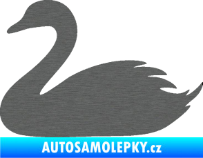 Samolepka Labuť 001 levá škrábaný titan