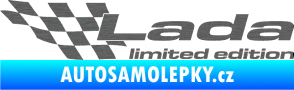 Samolepka Lada limited edition levá škrábaný titan