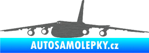 Samolepka Letadlo 015 levá škrábaný titan