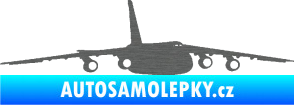 Samolepka Letadlo 015 pravá škrábaný titan