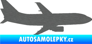 Samolepka Letadlo 019 pravá Boeing 737 škrábaný titan
