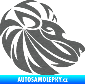 Samolepka Lev zvěrokruh 003 pravá škrábaný titan
