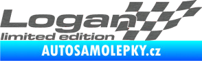 Samolepka Logan limited edition pravá škrábaný titan