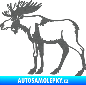 Samolepka Los 005 levá škrábaný titan