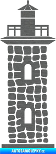 Samolepka Maják 001 škrábaný titan
