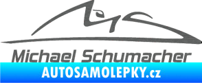 Samolepka Michael Schumacher 002 škrábaný titan