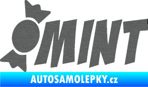 Samolepka Mint bonbón škrábaný titan