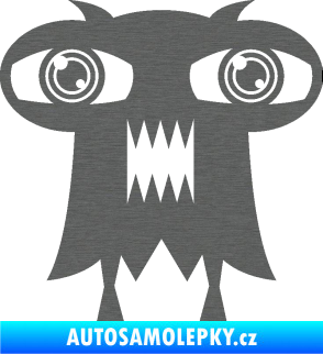 Samolepka Monstrum 003 pravá škrábaný titan