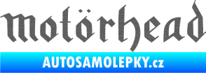 Samolepka Motorhead rovný škrábaný titan