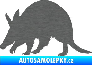 Samolepka Mravenečník 002 levá škrábaný titan