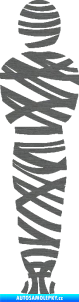 Samolepka Mumie 001 škrábaný titan
