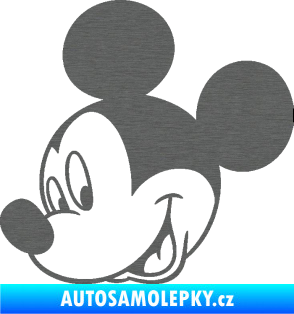 Samolepka Myšák Mickey 001 levá škrábaný titan