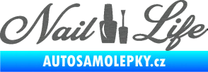 Samolepka Nail life škrábaný titan