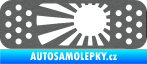 Samolepka Náplast 002 levá škrábaný titan