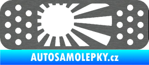 Samolepka Náplast 002 pravá škrábaný titan