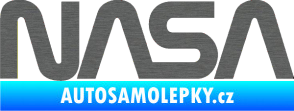 Samolepka NASA nápis škrábaný titan