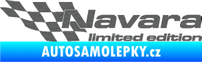 Samolepka Navara limited edition levá škrábaný titan