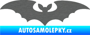 Samolepka Netopýr 006 škrábaný titan