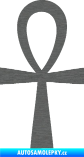 Samolepka Nilský kříž Ankh škrábaný titan