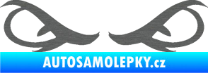 Samolepka Oči 001 škrábaný titan