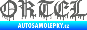 Samolepka Ortel škrábaný titan