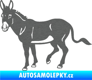 Samolepka Osel 003 levá škrábaný titan