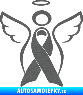Samolepka Památeční andělíček memory škrábaný titan