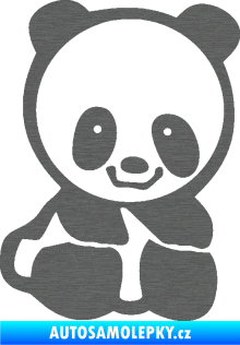 Samolepka Panda 009 pravá baby škrábaný titan