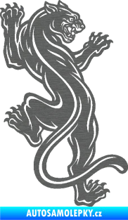 Samolepka Panter 003 pravá black panther škrábaný titan