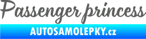 Samolepka Passenger Princess 001 nápis škrábaný titan