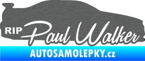 Samolepka Paul Walker 005 RIP škrábaný titan