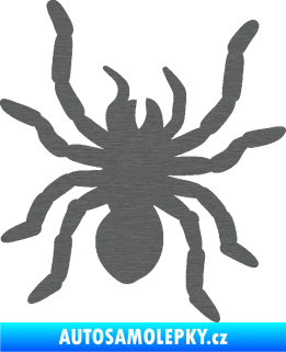 Samolepka Pavouk 014 pravá škrábaný titan
